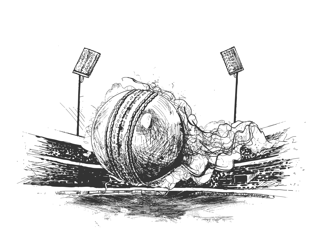 A cricket batsman on a pitch, symbolizing a trader in a funded account environment.